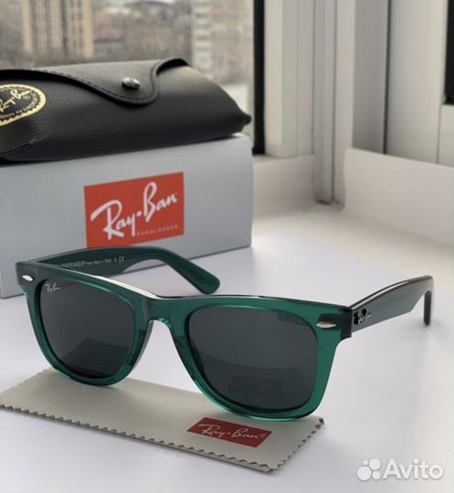 Очки ray ban wayfarer 50 зеленые