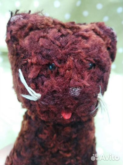 Плюшевый кот винтаж