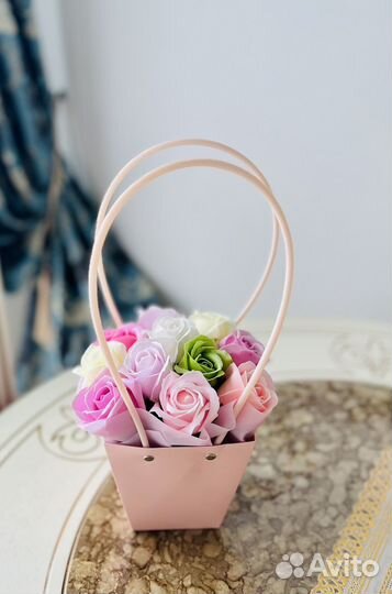 Букет из мыльных цветов