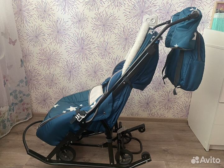 Детские санки коляска