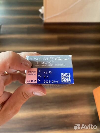 Контактные линзы 1-day Acuvue TruEye +2,75