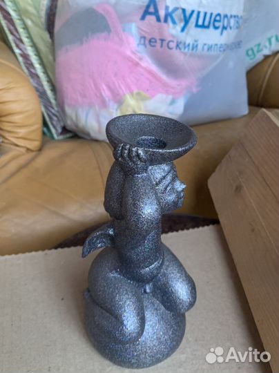 Статуэтка ангела подсвченик