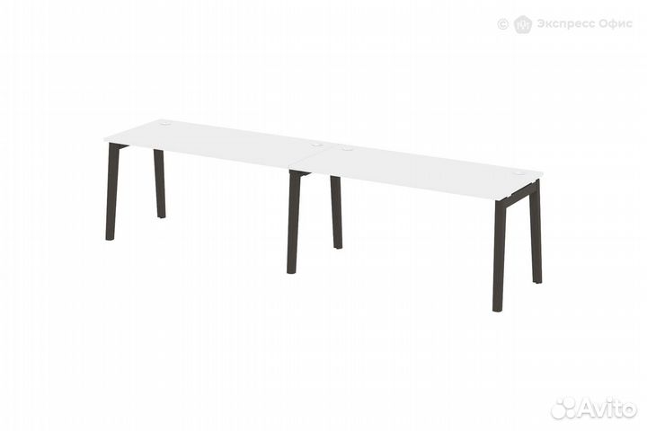 Стол-бенч линейный на деревянных опорях Onix wood