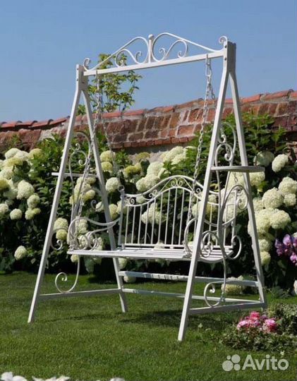 Скамейка качели беседка