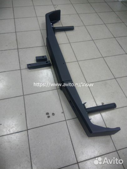 Силовой бампер задний Нива (с квадратом под шар)