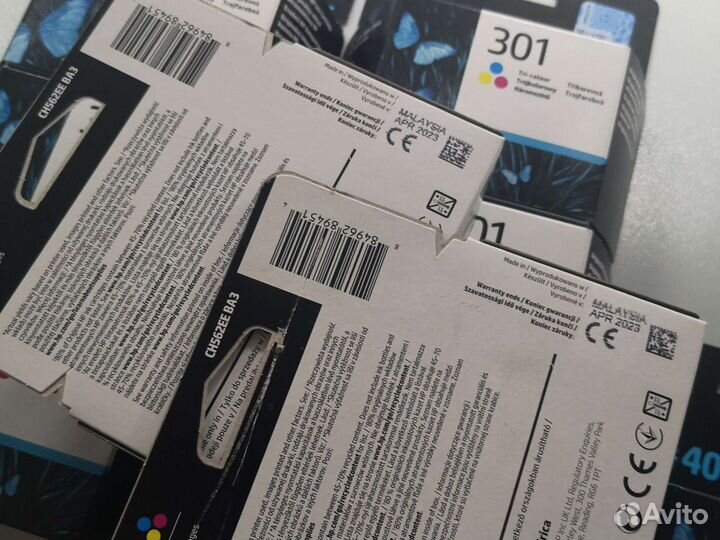 Картриджи hp 301 Tri-Colour