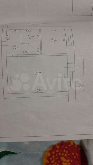 1-к. квартира, 31,8 м², 5/5 эт.