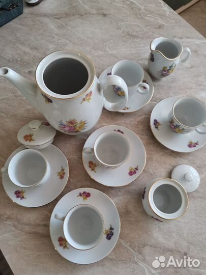 Сервиз кофейный Чехословакия (bohemia)