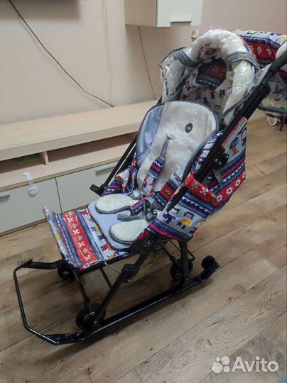 Санки коляска nika kids