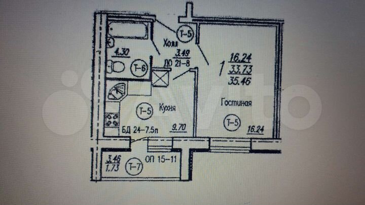 1-к. квартира, 35,5 м², 10/10 эт.