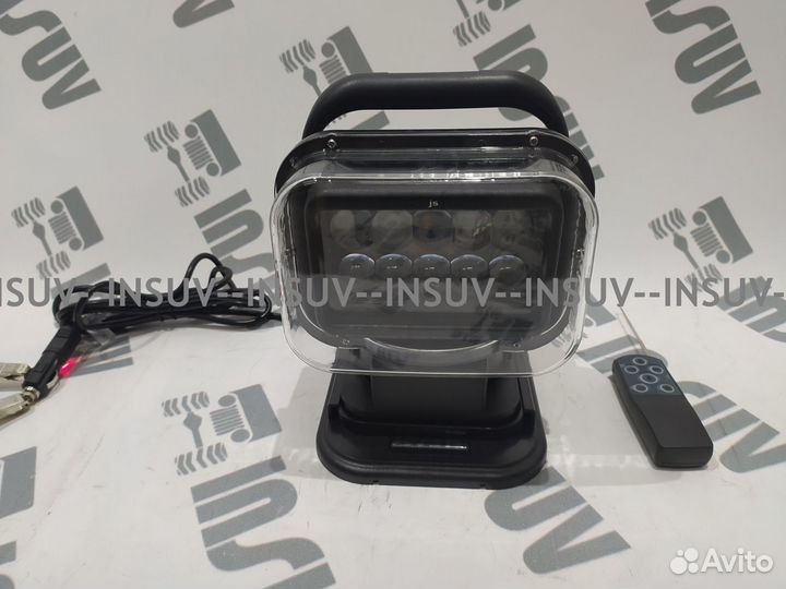 Светодиодный фароискатель на линзах 50W с Д/У