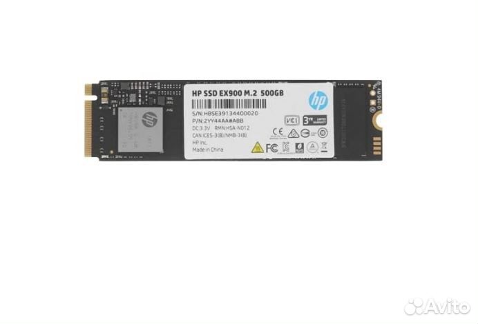 SSD 500Gb M.2 2280 HP EX900 NVMe