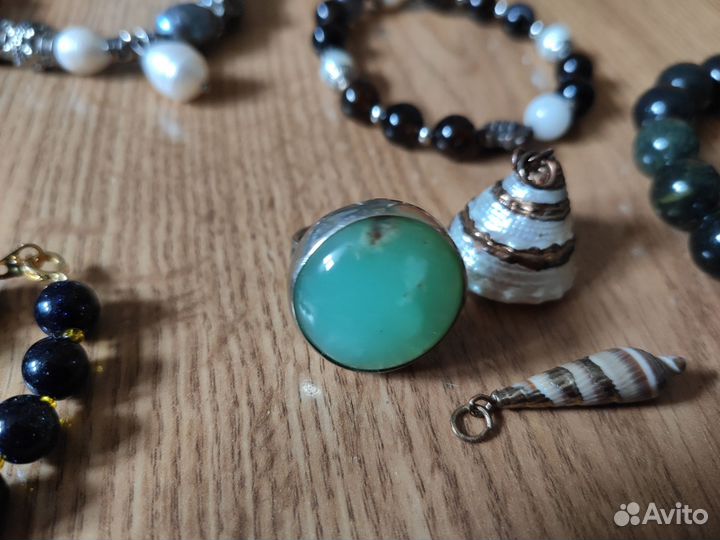 Бусы браслеты из натуральных камней пакетом