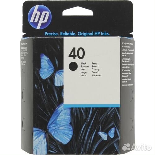 Картридж черный HP 51640AE (№40) пигментный