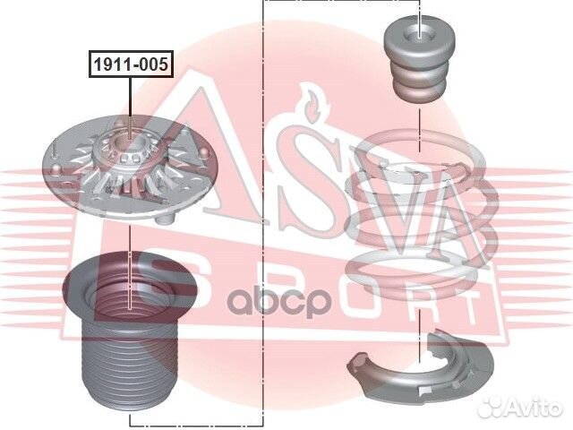 Опора амортизатора BMW 1911-005 asva