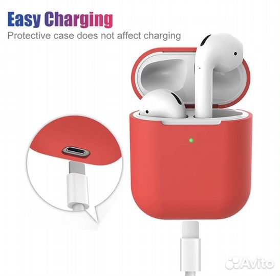 Силиконовый чехол для Apple Airpods