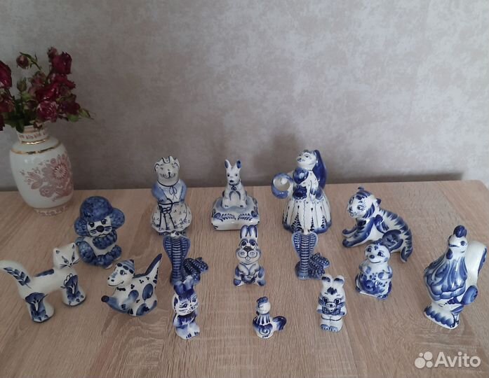 Фарфоровые статуэтки Гжель СССР