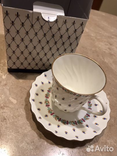 Кофейная пара лфз костяной фарфор