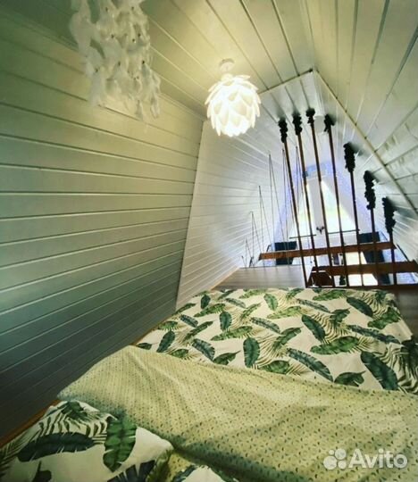 Дом А-фрейм с чаном и с баней посуточно