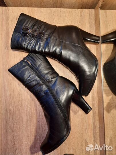 Сапоги женские зимние натуральная кожа