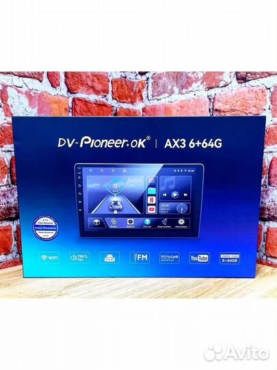 Магнитола pioneer AX3 (6+64Gb, 9 дюймов)