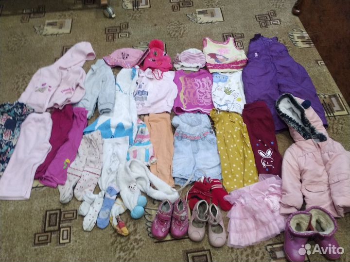 Детские вещи пакетом для девочек от 1,5 до 2,5