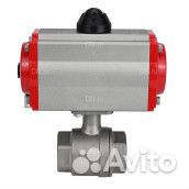 Кран шаровой DN.ru BV3232P(2pc) -FP-T-ISO-H Ду20 Ру63, полнопроходной внутреннняя резьба, нержавеюща