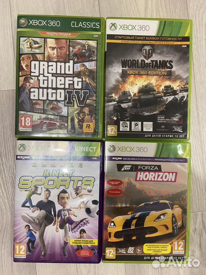 Диски Xbox 360,игры SP 3,SP 4 диски XBox One