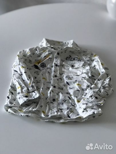 Рубашка новая 18-24/92 для мальчика