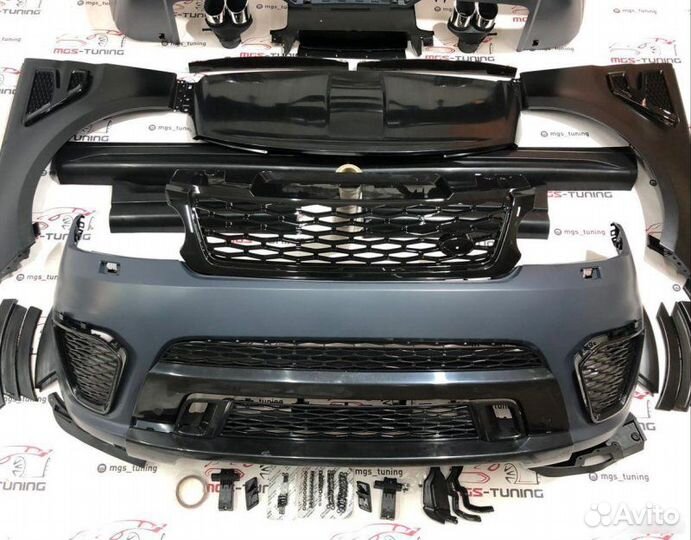 Обвес с крыльями Range Rover Sport SVR 13-17г