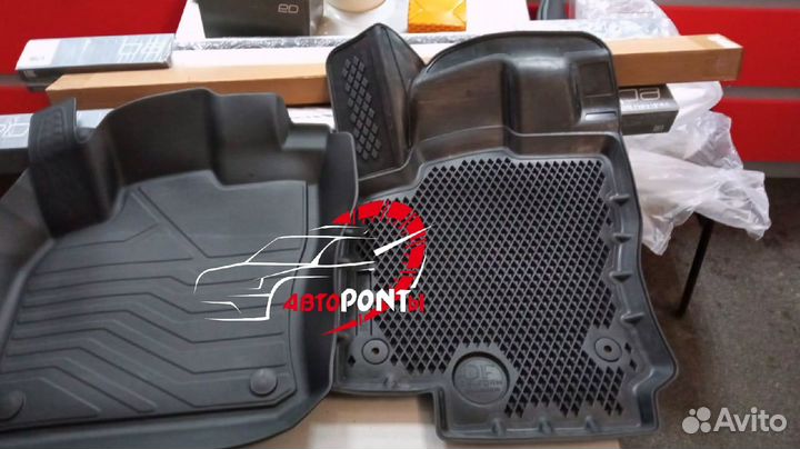Коврики Шкода Кодиак 3Д модельные высокий борт