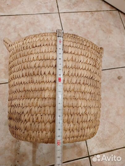 Кашпо плетёное для цветов Корзина плетёная