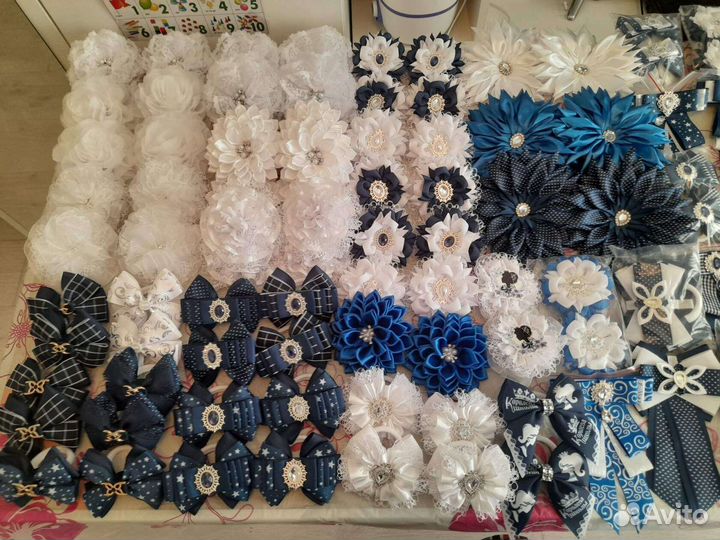 Школьные бантики ручной работы