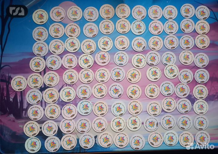 Фишки сотки кэпсы 90х