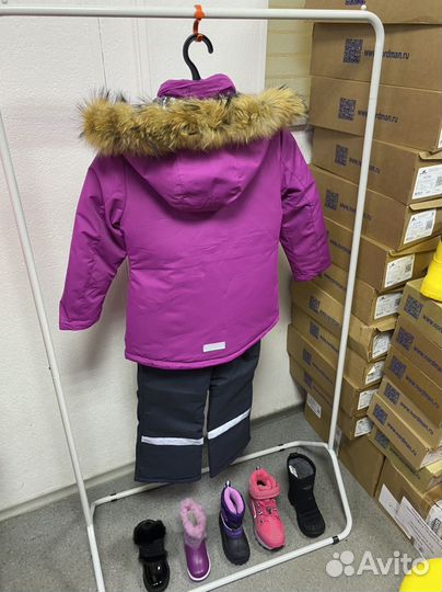 Зимний новый костюм на девочку