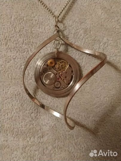 Серьги и кулон в стиле Steampunk