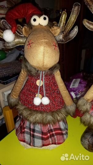 Новые новогодние лоси 70см