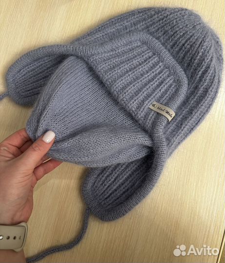 Шапка ушанка новая из пуха норки
