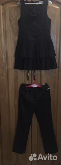 Школьная блузка, брюки и обувь 110/122/134/140/152