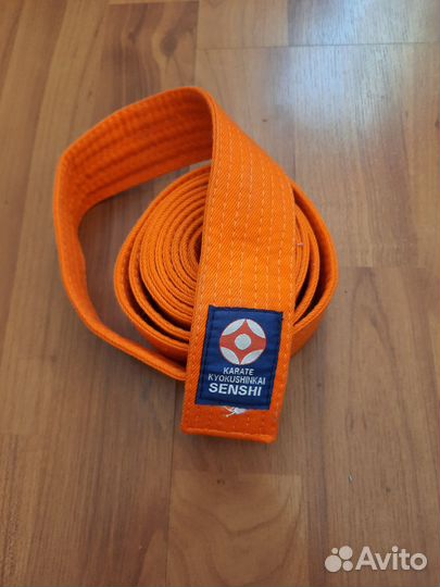 Оранжевый пояс для киокушинкай карате