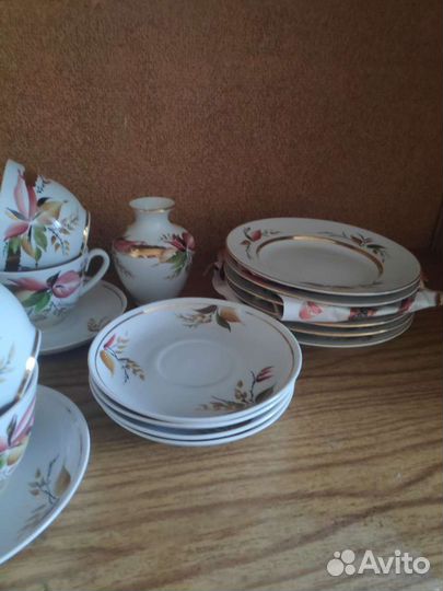 Чайный сервиз Золотая осень СССР