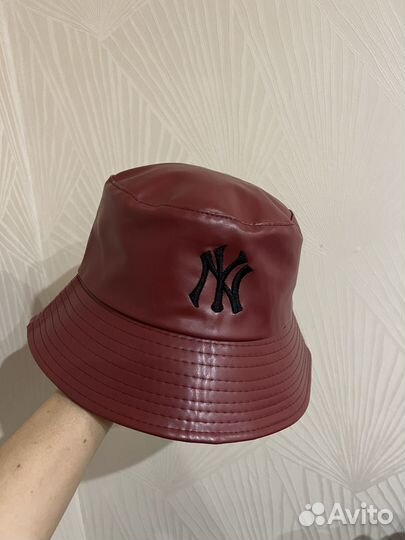 Панама кожаная