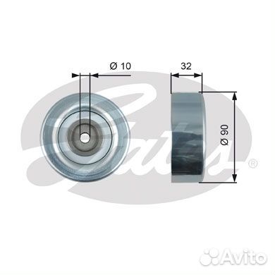 Направляющий ролик привода вспомогательных агрегатов drivealign