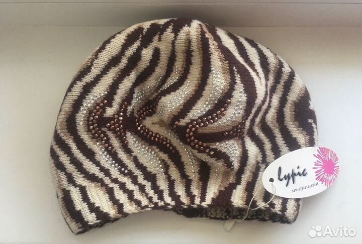 Новая Шапка-чалма и берет со стразами