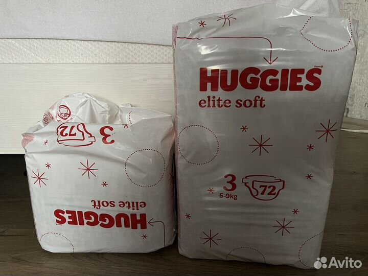 Подгузники huggies elite soft 3