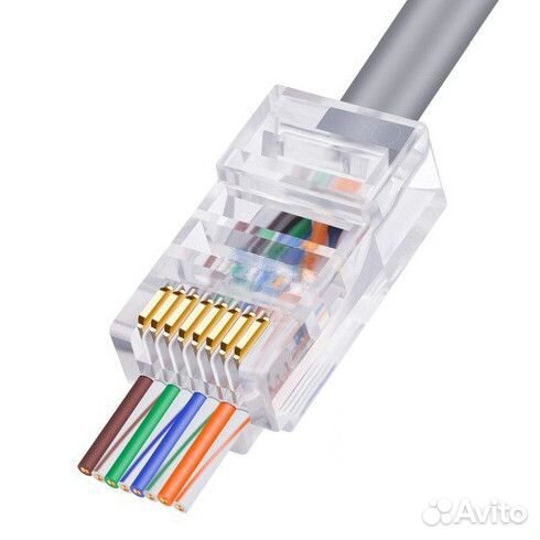Сквозной коннектор, джек RJ45