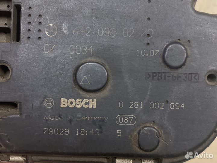 Дроссельная заслонка mercedes om642 a6420900270