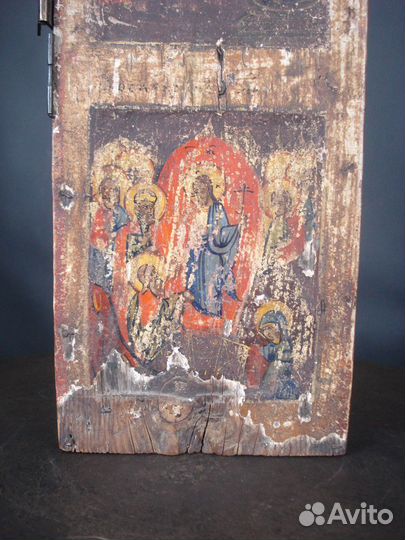 Икона старообрядческая, ковчег, створка, хviii век