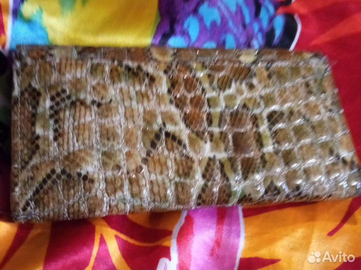 Кошелек женский натуральная кожа бу