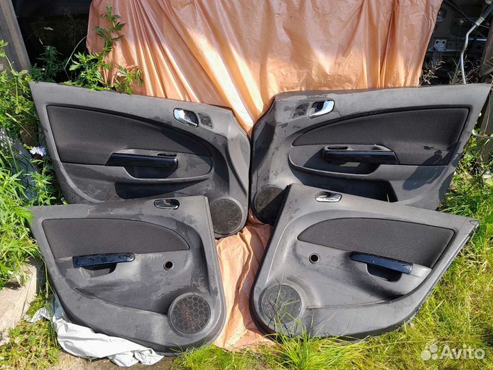 Обшивка дверей Опель Корса D